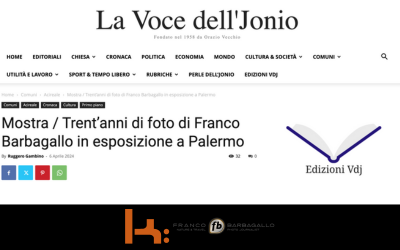La Voce dello Jonio: Mostra / Trent’anni di foto di Franco Barbagallo in esposizione a Palermo